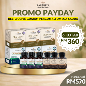 PAKEJ 3 OLIVE GUARD + 3 OMEGA SAUDA